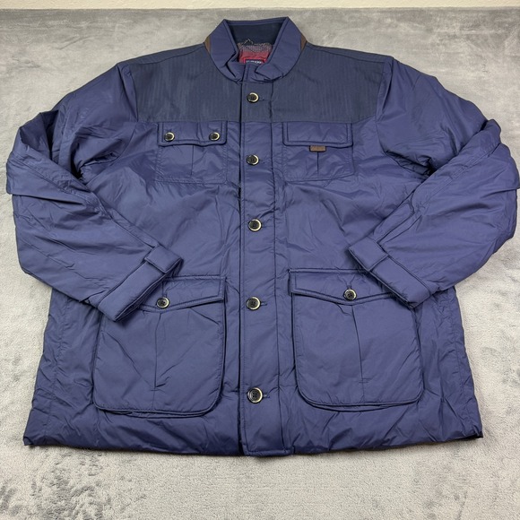 UNTUCKit‎ Jacket Mens XL Nylon Utility Field Coat Button Pockets Outdoor - Picture 1 of 16